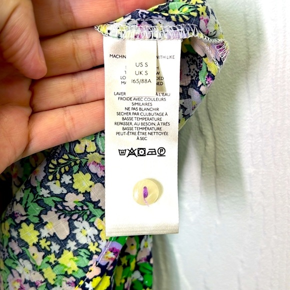 Anthropologie - Maeve Ashleigh Puff Sleeved Floral Button Down Blouse Size Small - Picture 9 of 13